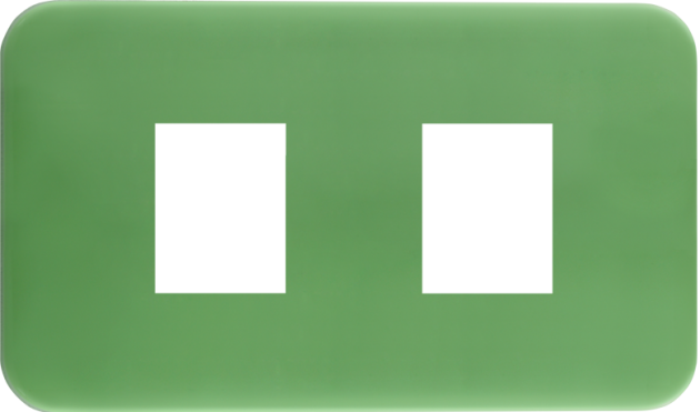 時尚馬卡龍系列青蘋綠/二孔蓋板組 1