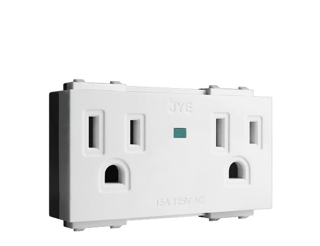 ECO基本款/接地雙插座帶燈 (線徑φ5.5) 1