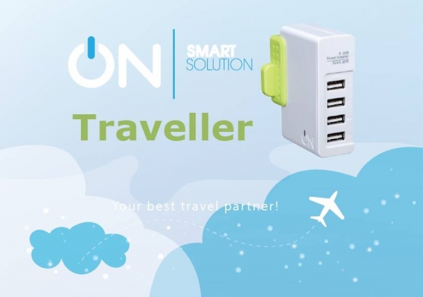 Traveller多國旅行 USB 分享充電組(萬國轉接頭)